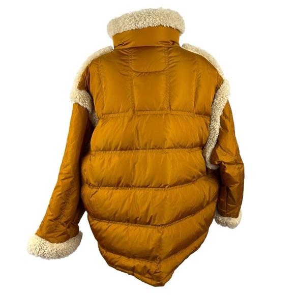 STAND STUDIO Dorothy Coat Down Jacket Caramel/Natural White Size 44 USA 12 - Picture 10 of 16